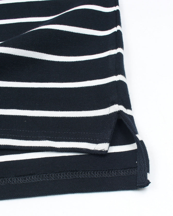 G-A-N-T IMPORTED MEN'S STRIPPER POLO SHIRT (NAVY BLUE)