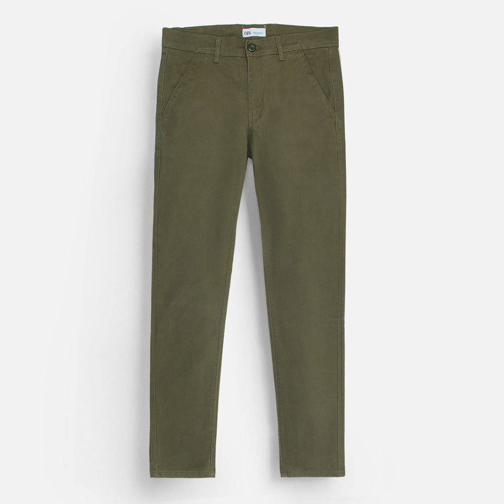 Z.a.r.a Premium Cotton Chino (Olive Green)