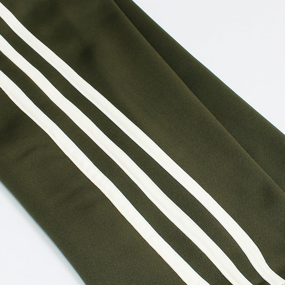 ADDAS Imported Tiro Piping Quarter Zip Tracksuit (Olive Green)