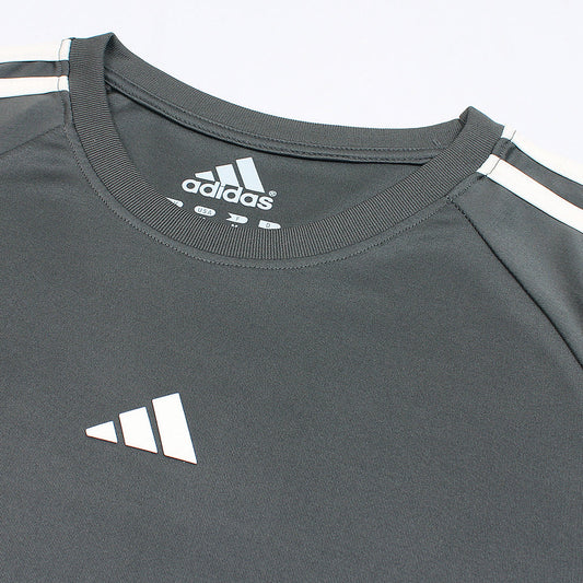 ADDAS PREMIUM LYCRA DRI-FIT T SHIRT (DARK GREY)