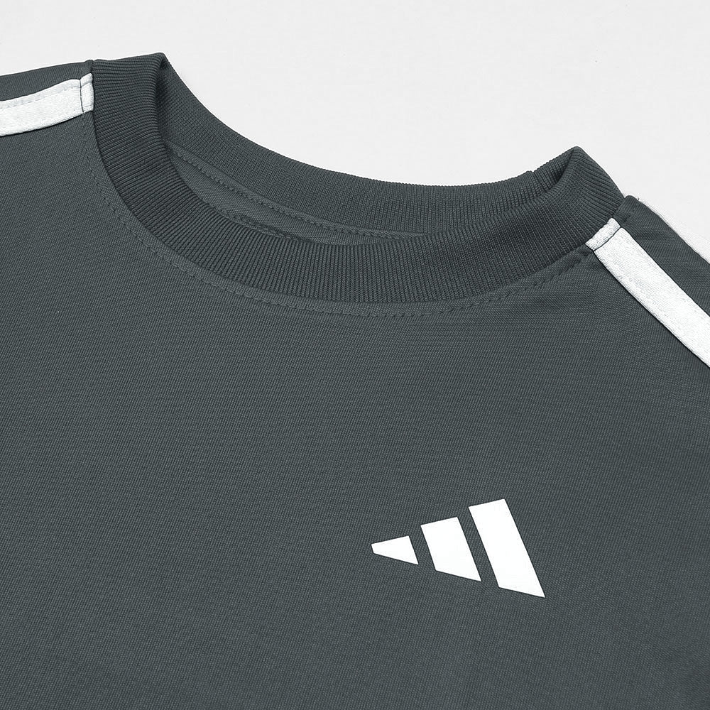 ADDAS PREMIUM KIDS DRI-FIT TRACKSUIT (GREY)