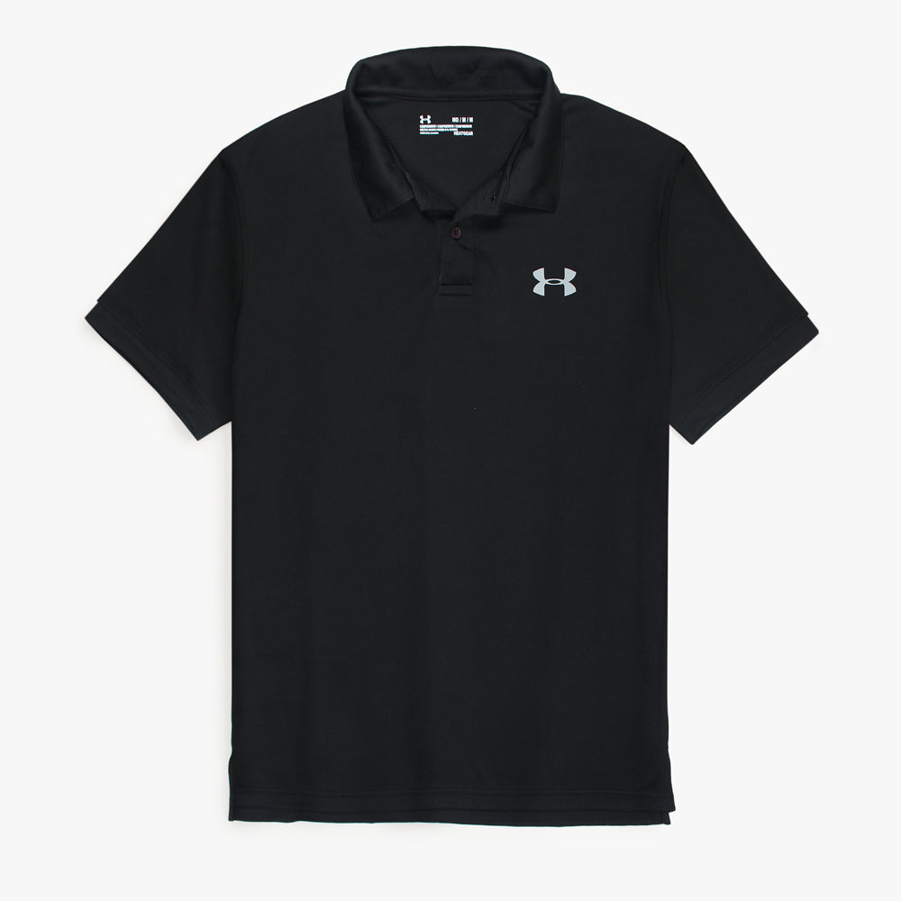 UA Imported Mesh Dri Fit Polo Shirt (Black)