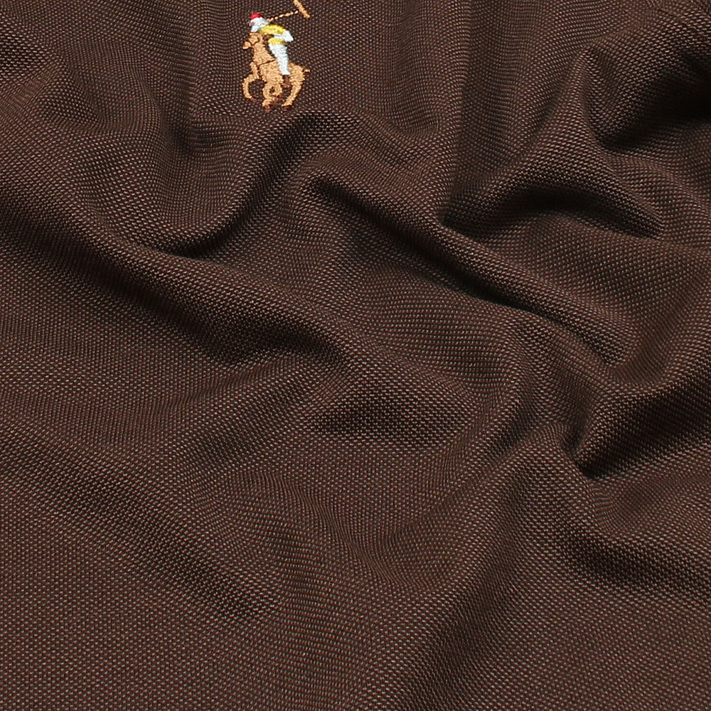 RL IMPORTED MEN'S OXFORD BUTTON CASUAL SHIRT (BROWN)