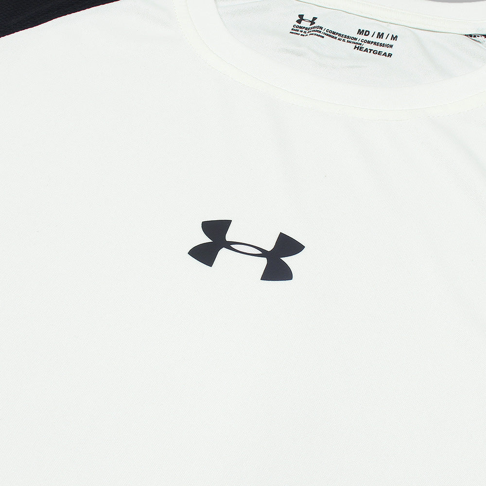 UA Premium Dri Fit Full Sleeves T-Shirt (White&Black)