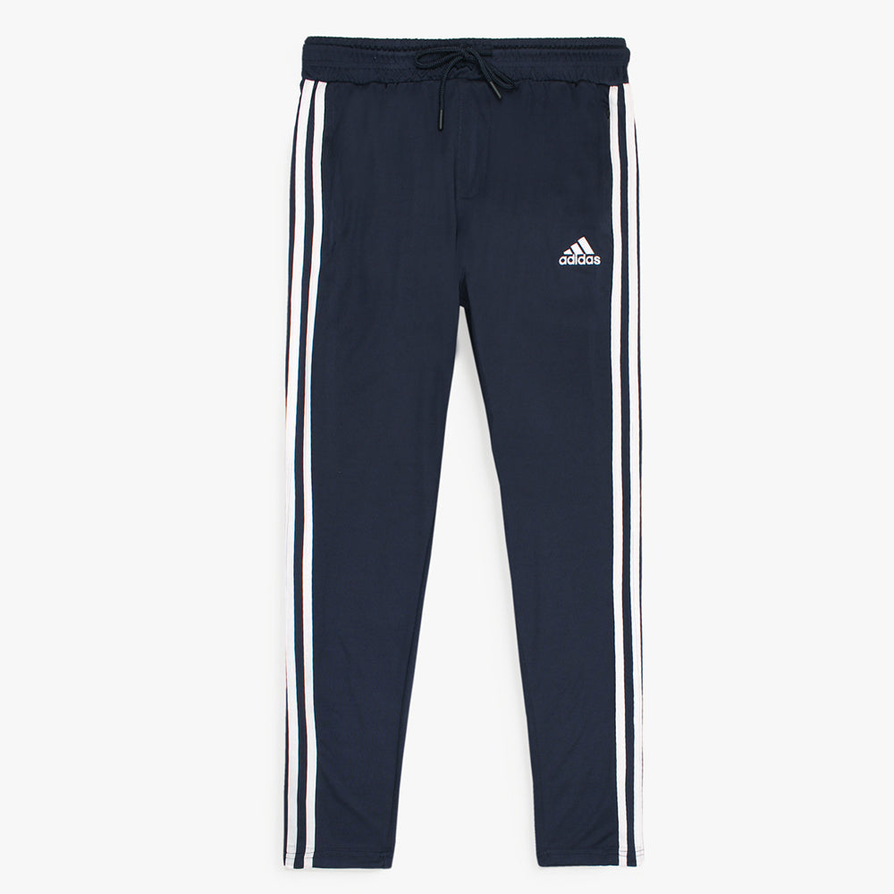 ADDAS PREMIUM MESH DRI-FIT 3 STRIPE TRACKSUIT (NAVY BLUE)
