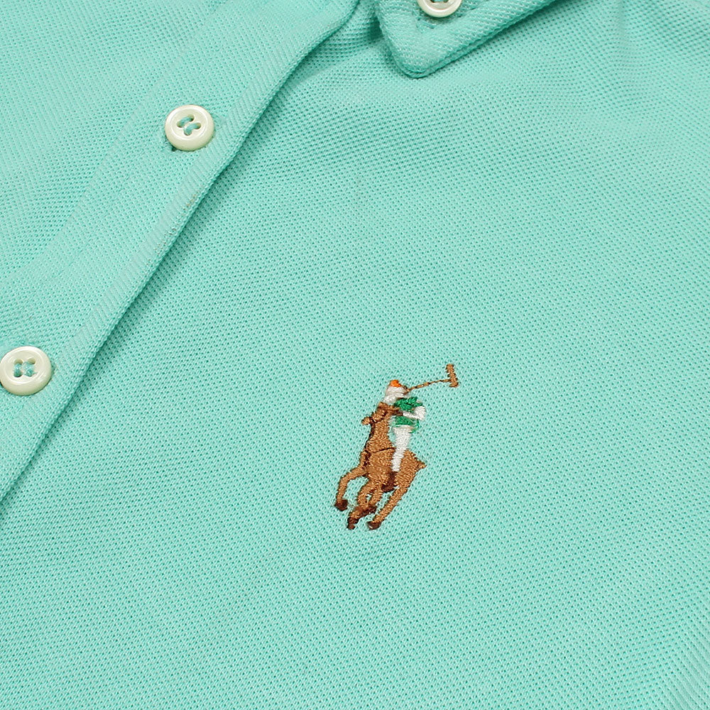 RL IMPORTED KID'S OXFORD BUTTON CASUAL SHIRT (TURQOISE)