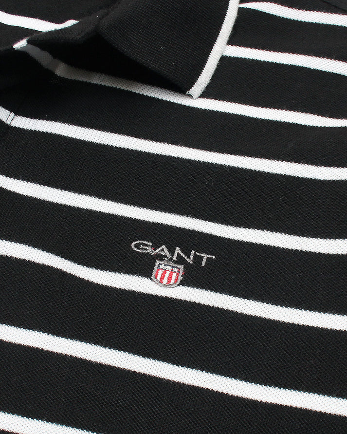 G-A-N-T IMPORTED MEN'S STRIPPER POLO SHIRT (BLACK)
