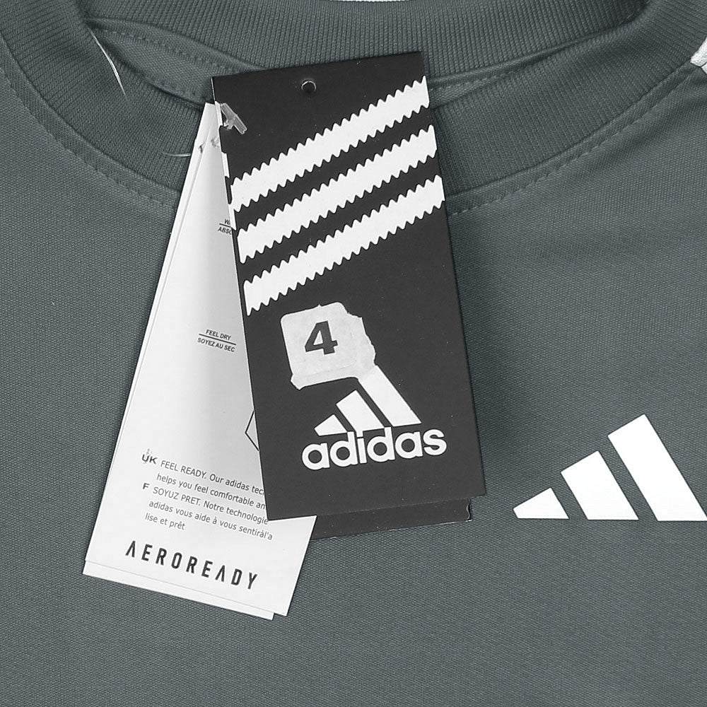 ADDAS PREMIUM KIDS DRI-FIT TRACKSUIT (GREY)