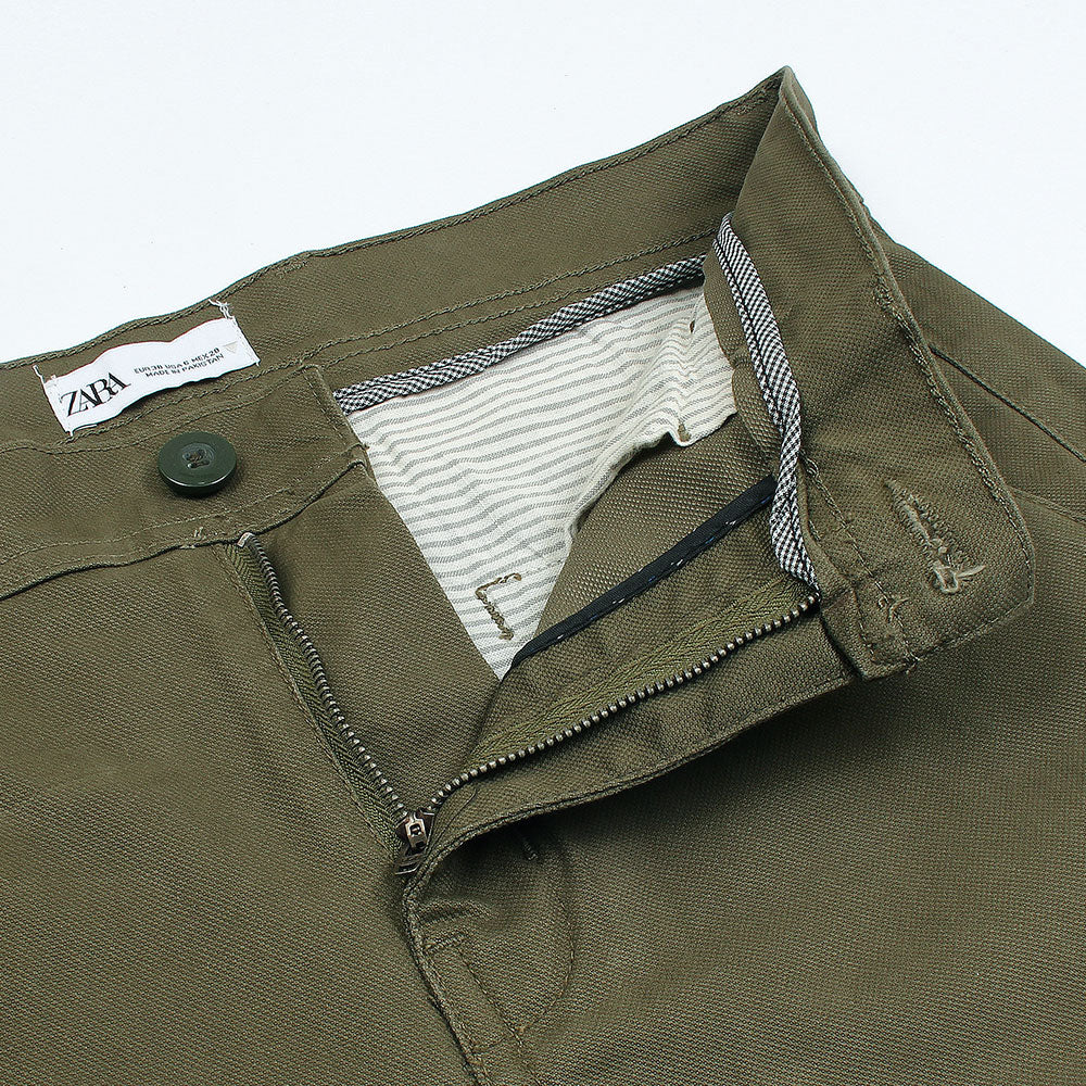 Z.a.r.a Premium Cotton Chino (Olive Green)