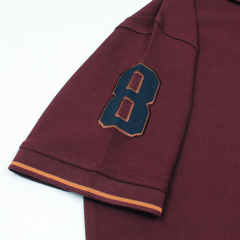 GRDNO Premium Napoleon Cow Boy Polo Shirt Maroon