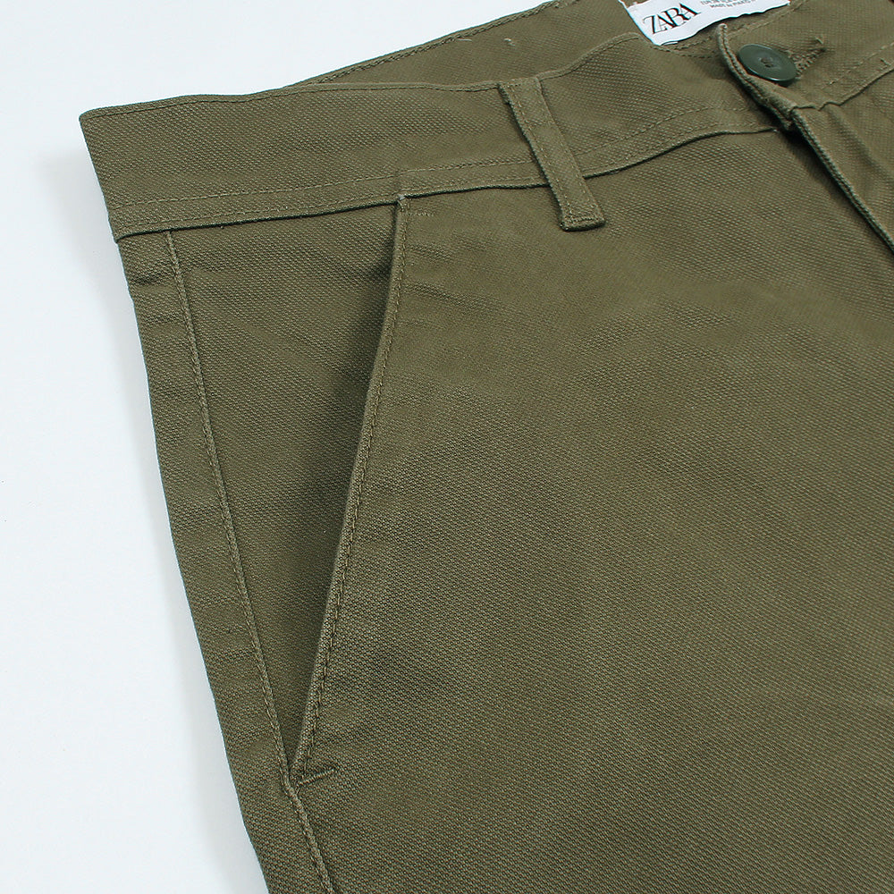 Z.a.r.a Premium Cotton Chino (Olive Green)