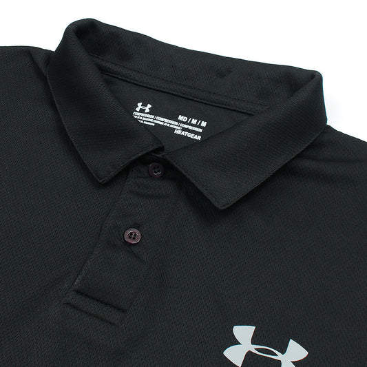 UA Imported Mesh Dri Fit Polo Shirt (Black)
