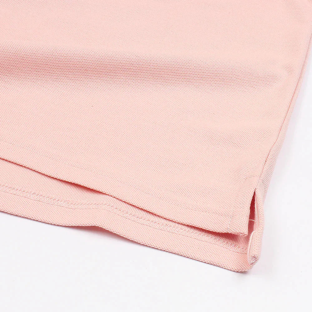 RL PREMIUM LEATHER BIG HORSE POLO SHIRT (POWDER PINK)