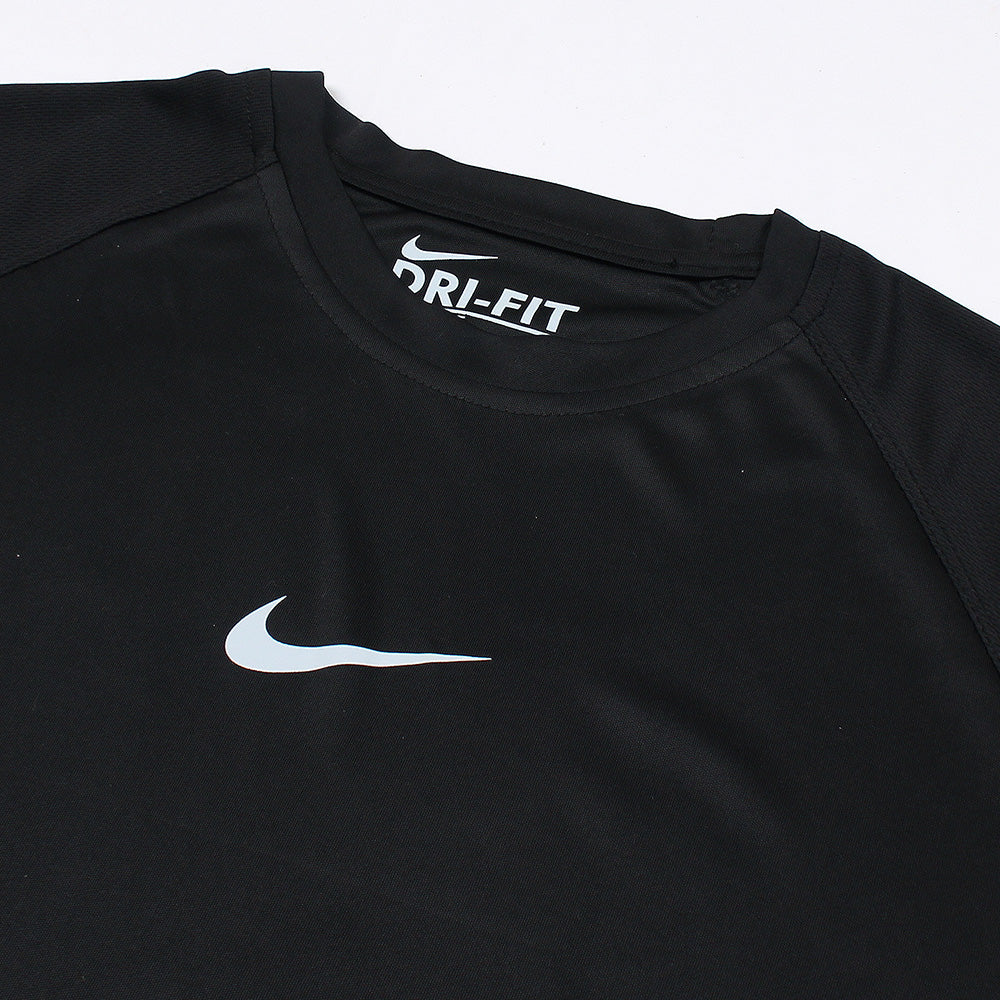 NKE Imported Mesh Shoulder Dri Fit T-Shirt (Black)
