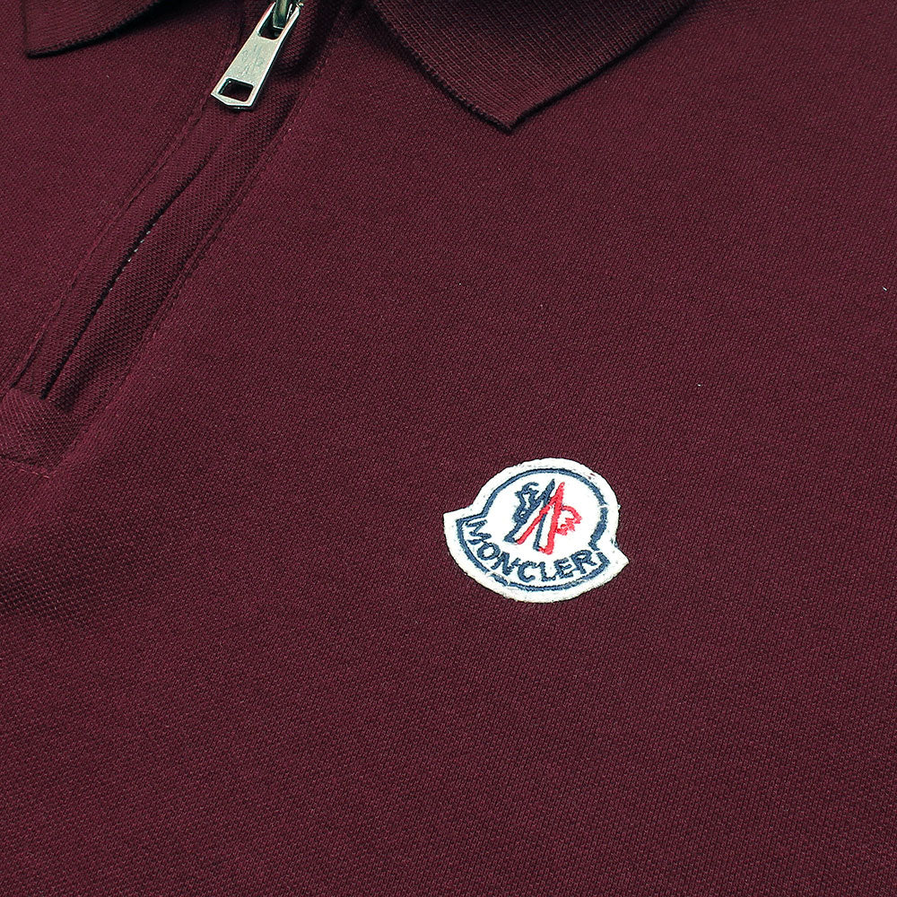 MNCLR Premium Zip Up Polo shirt (Maroon)
