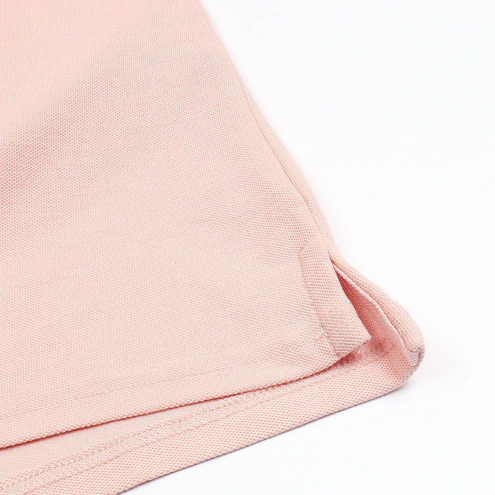 RL Premium 3 Horse Pique Cotton Polo Shirt (Pink)