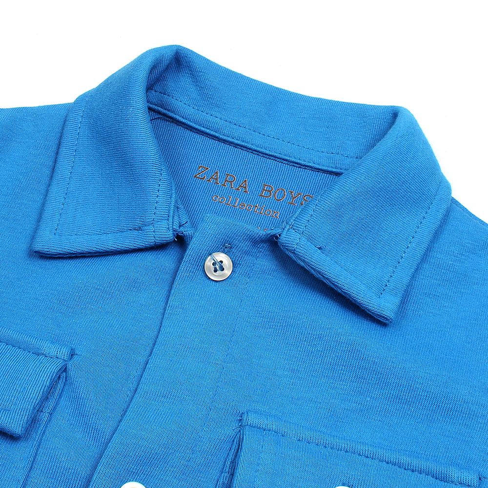ZR PREMIUM KIDS DOUBLE POCKET TWINSET (ROYAL BLUE)