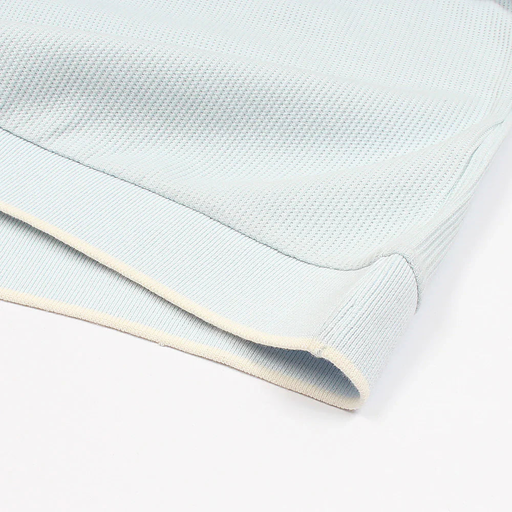 RL PREMIUM MEN'S V NECK BORDER POLO SHIRT (SKY BLUE)