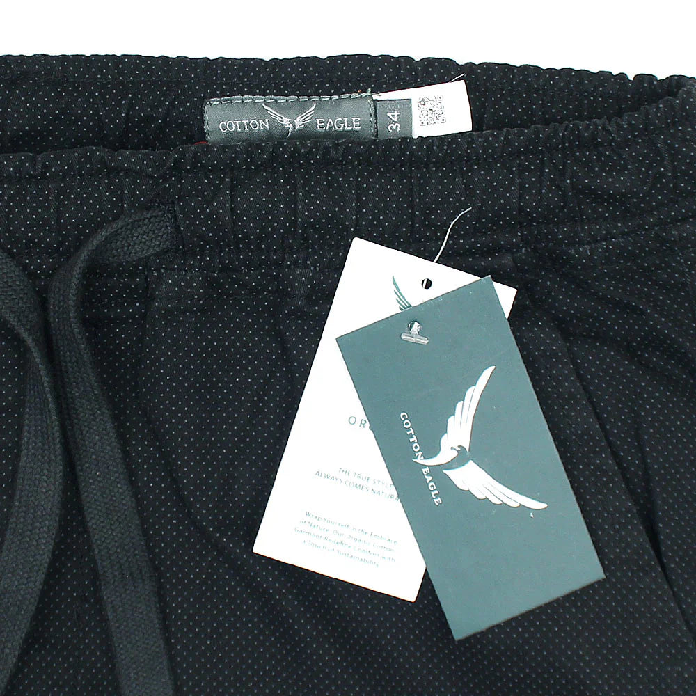 Cotton Eagle Premium Jogger Trouser (Black Doted)