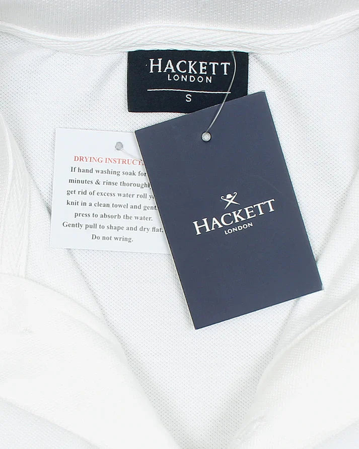 IMPORTED HKT SPORT MEN'S POLO SHIRT (WHITE)