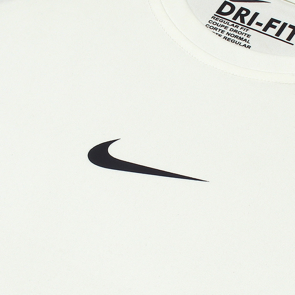 NKE Imported Mesh Shoulder Dri Fit T-Shirt (White & Black)