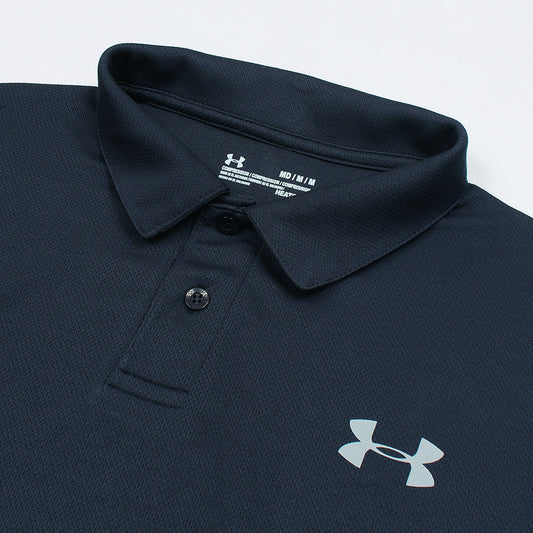 UA Imported Mesh Dri Fit Polo Shirt (Navy Blue)