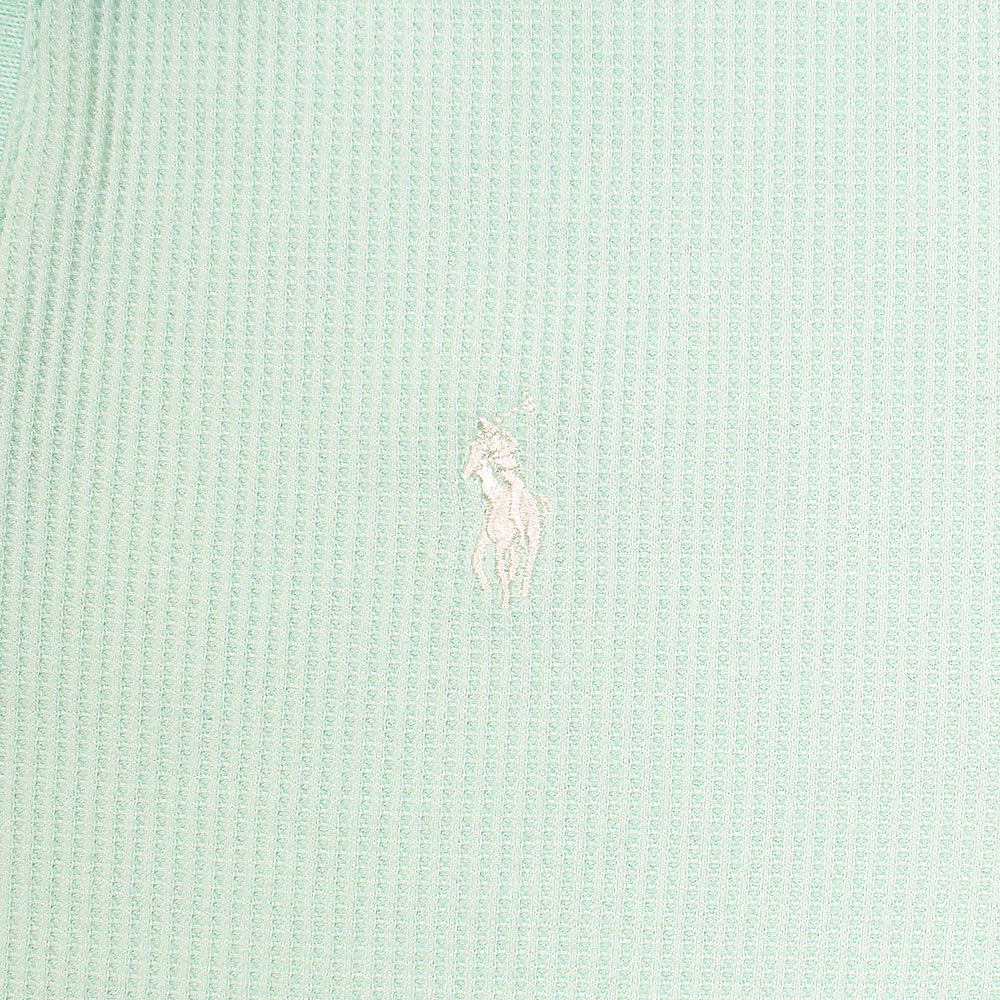 RL PREMIUM MEN'S V NECK BORDER POLO SHIRT (SEA GREEN)