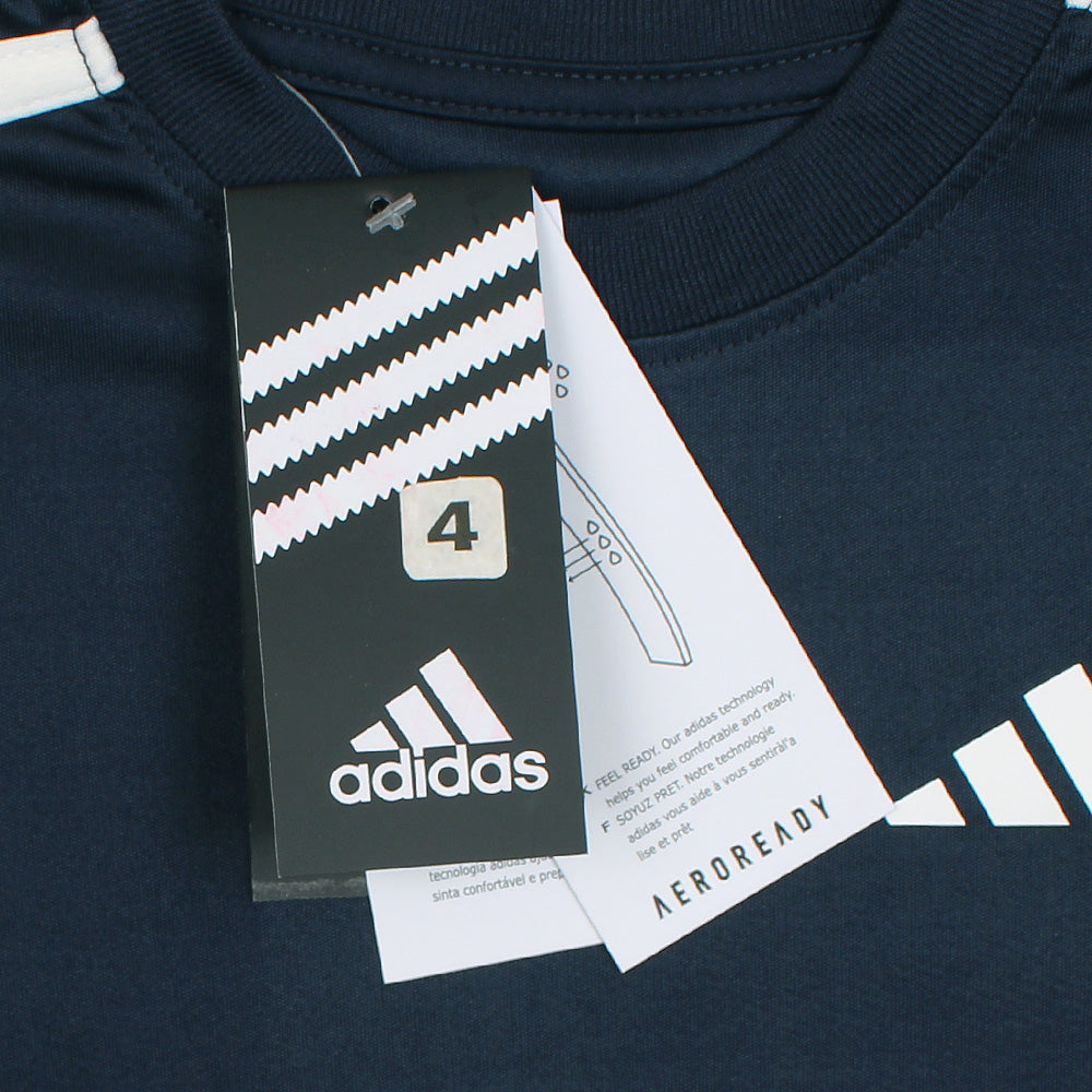 ADDAS PREMIUM KIDS DRI-FIT TRACKSUIT (NAVY BLUE)