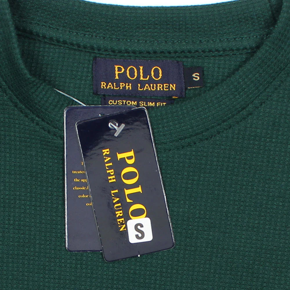 RL PREMIUM S/P THERMAL COTTON DESIGNER SWEATSHIRT (DK GREEN)