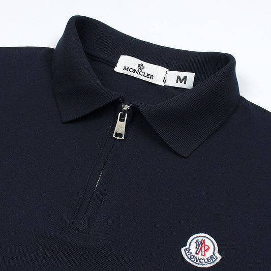 MNCLR Premium Zip Up Polo shirt (Navy Blue)