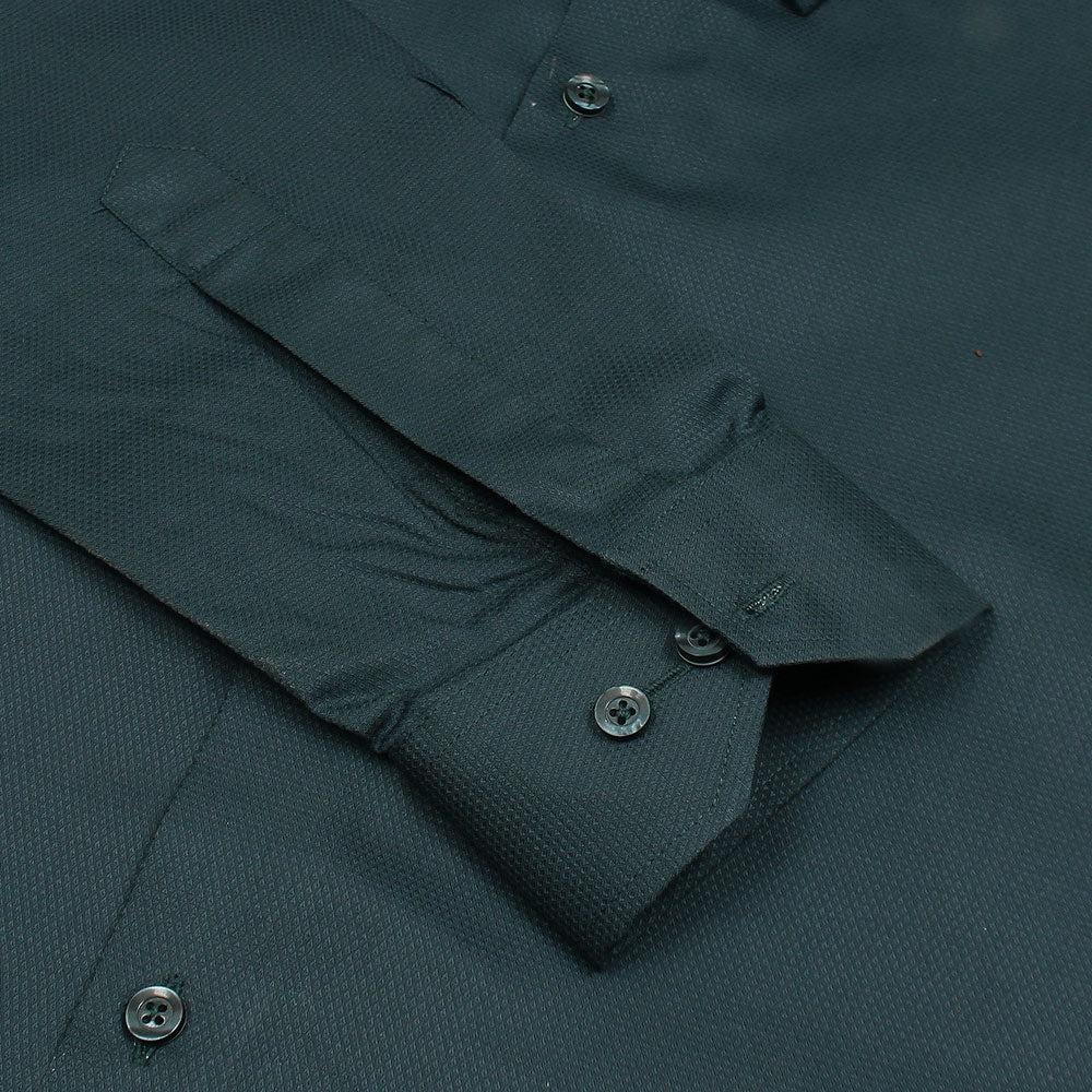 Mussimo Duti Imported Formal Shirt Dobby (Dark Teal)