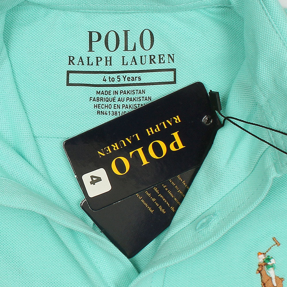 RL IMPORTED KID'S OXFORD BUTTON CASUAL SHIRT (TURQOISE)
