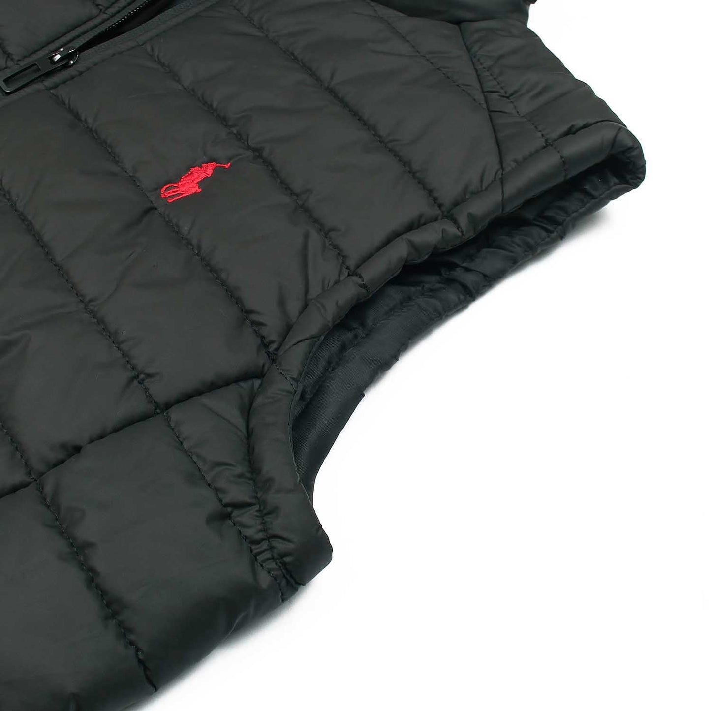 RL premium Small Pony Puffer Jacket (Black)