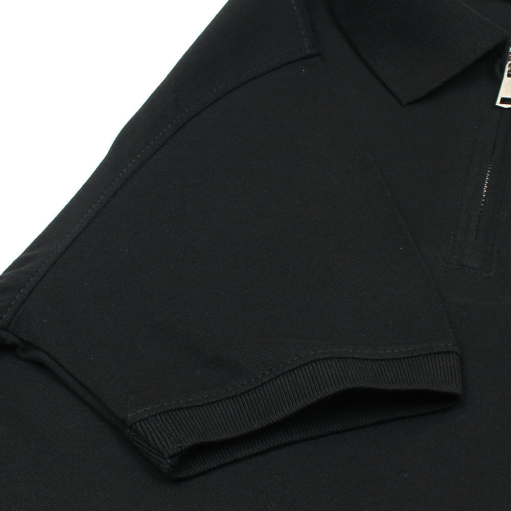 MNCLR Premium Zip Up Polo shirt (Black)