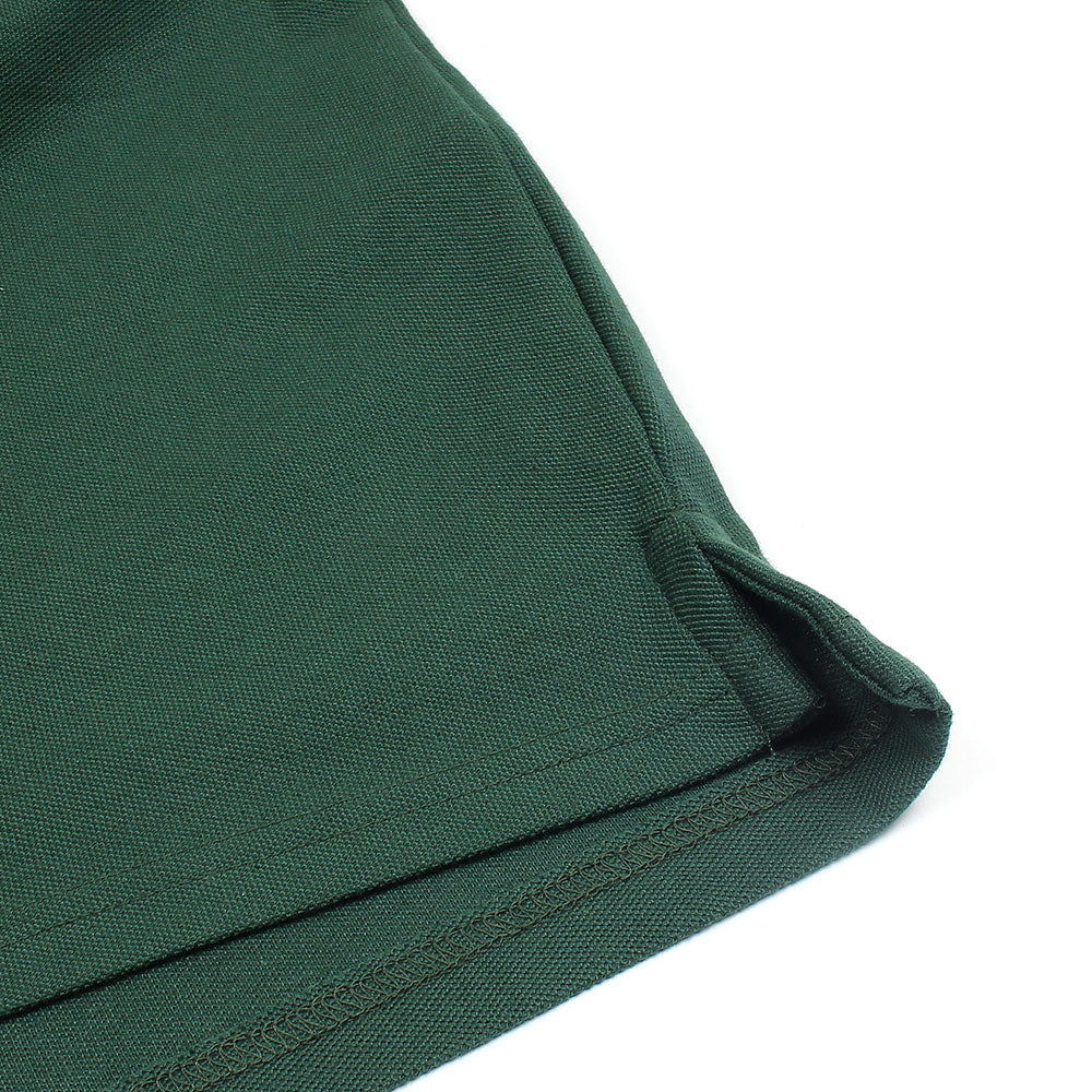 RL Premium 3 Horse Pique Cotton Polo Shirt (Dark Green)