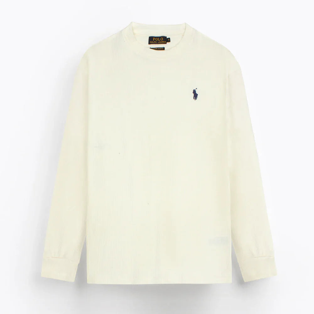 RL PREMIUM S/P THERMAL COTTON DESIGNER SWEATSHIRT (OFF-WHITE)