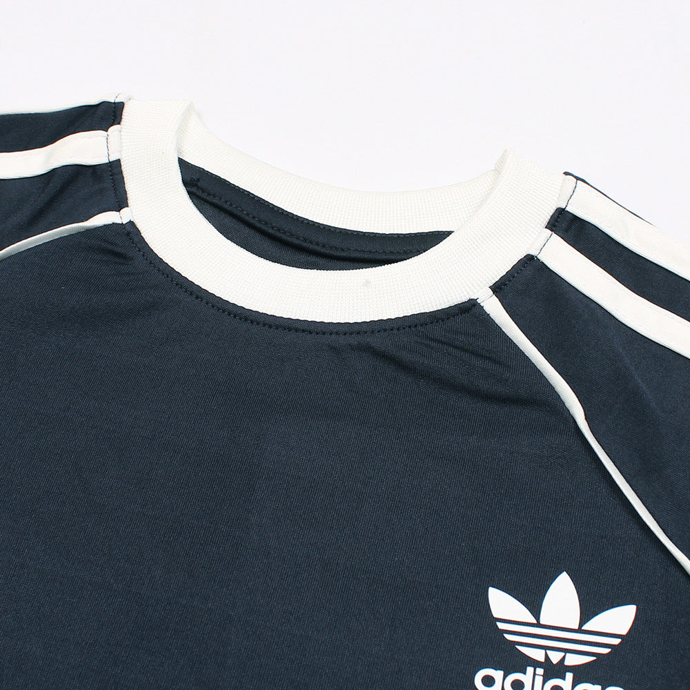 ADDAS PREMIUM KIDS PIPING DRI FIT TWINSET (NAVY BLUE)