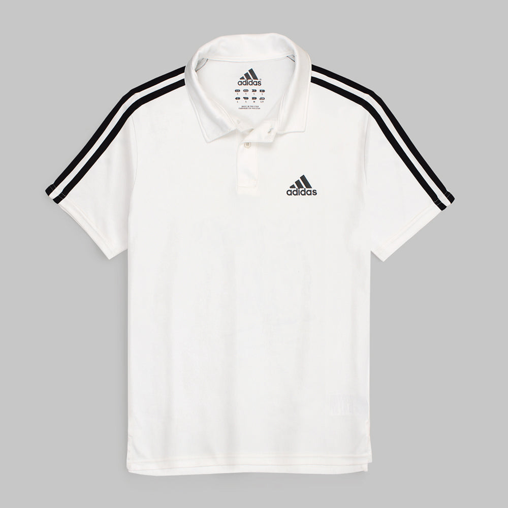 ADDAS Imported Mesh Dri Fit Polo Shirt (Off-White)