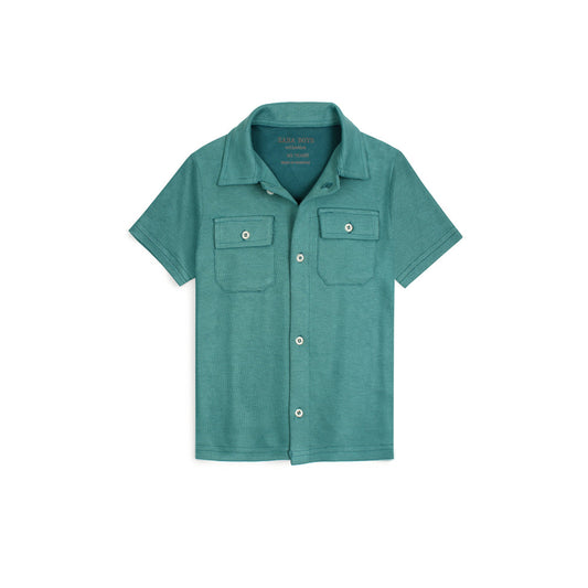 ZR PREMIUM KIDS DOUBLE POCKET TWINSET (TEAL)
