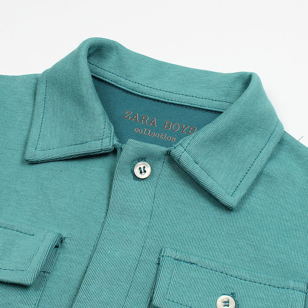 ZR PREMIUM KIDS DOUBLE POCKET TWINSET (TEAL)