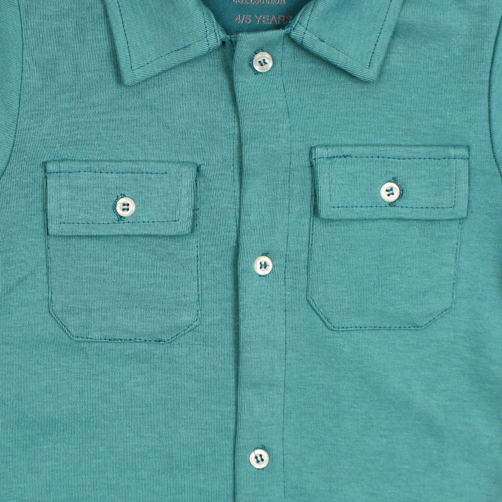 ZR PREMIUM KIDS DOUBLE POCKET TWINSET (TEAL)