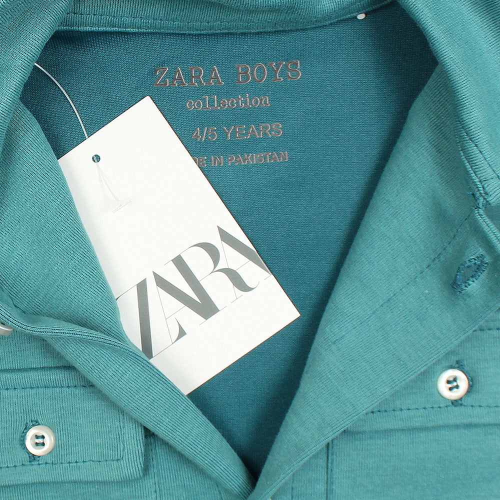 ZR PREMIUM KIDS DOUBLE POCKET TWINSET (TEAL)