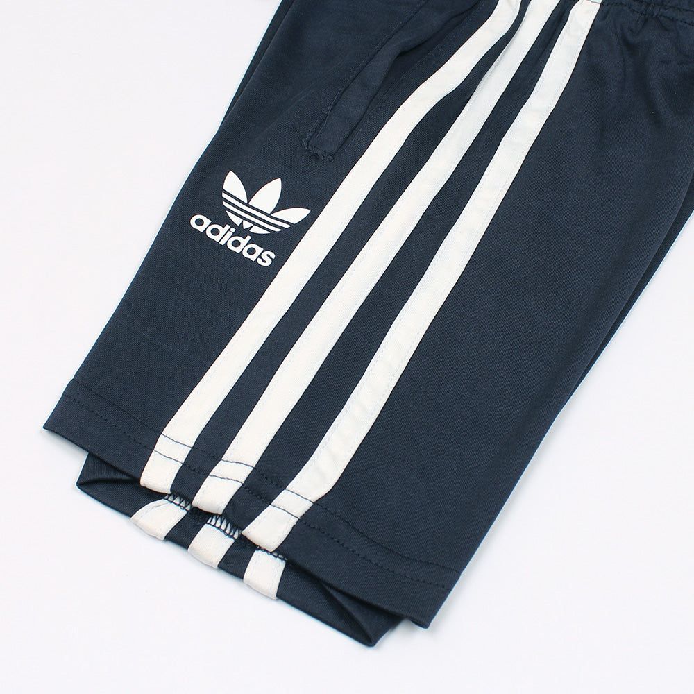 ADDAS PREMIUM KIDS PIPING DRI FIT TWINSET (NAVY BLUE)