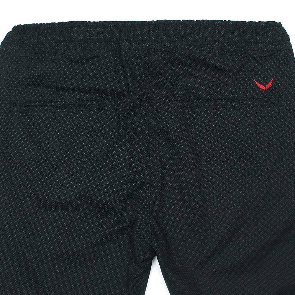 Cotton Eagle Premium Jogger Trouser (Black Doted)
