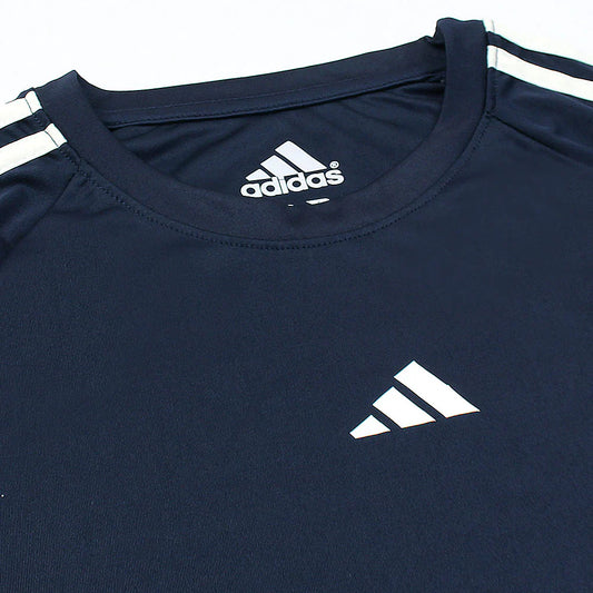 ADDAS PREMIUM LYCRA DRI-FIT T SHIRT (NAVY BLUE)