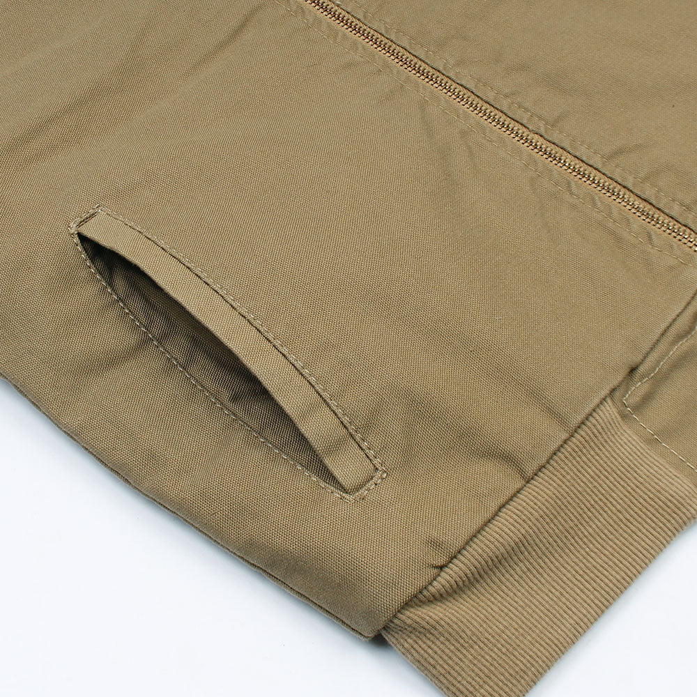 Z.A.R.A Premium Cotton Twill Fur Jacket (Khaki)