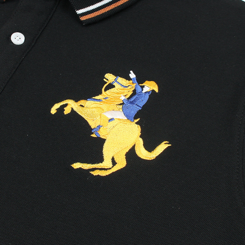 GRDNO Premium Napoleon Cow Boy Polo Shirt Black