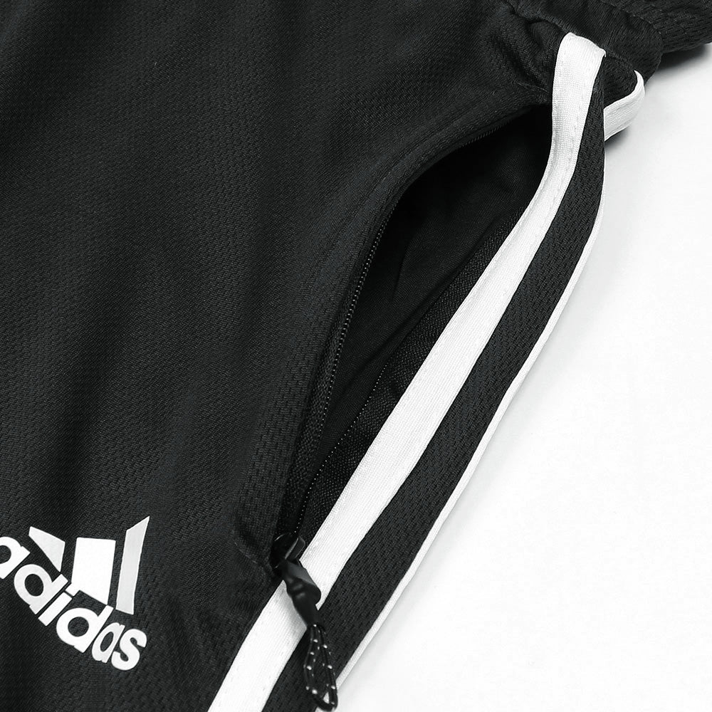 ADDAS PREMIUM MESH DRI-FIT 3 STRIPE TRACKSUIT (BLACK)