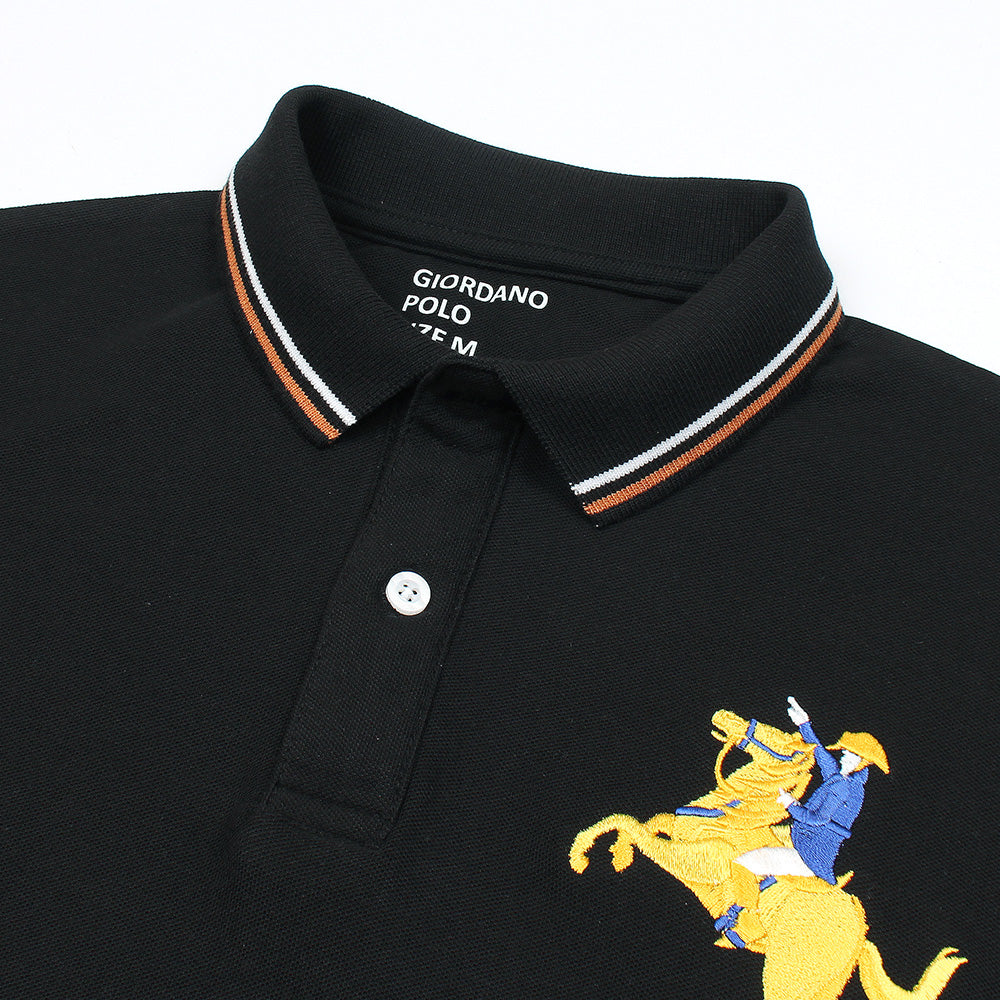 GRDNO Premium Napoleon Cow Boy Polo Shirt Black