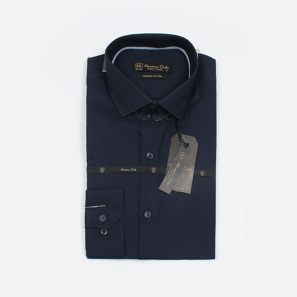 Mussimo Duti Imported Formal Shirt (Navy Blue)